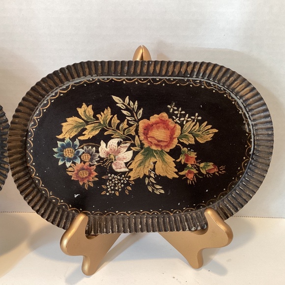 Vintage Napoleon Style French Decorative Trays (2) - Picture 3 of 10